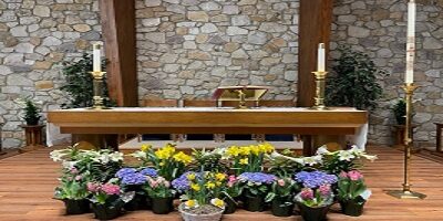 Easter Altar Flowers 2024